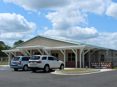 outside shot of Centerville public works office